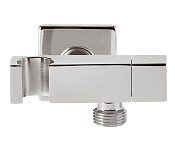 Remer Шланговое подключение с держателем душа и запорным вентилем, цвет: cromo 336S