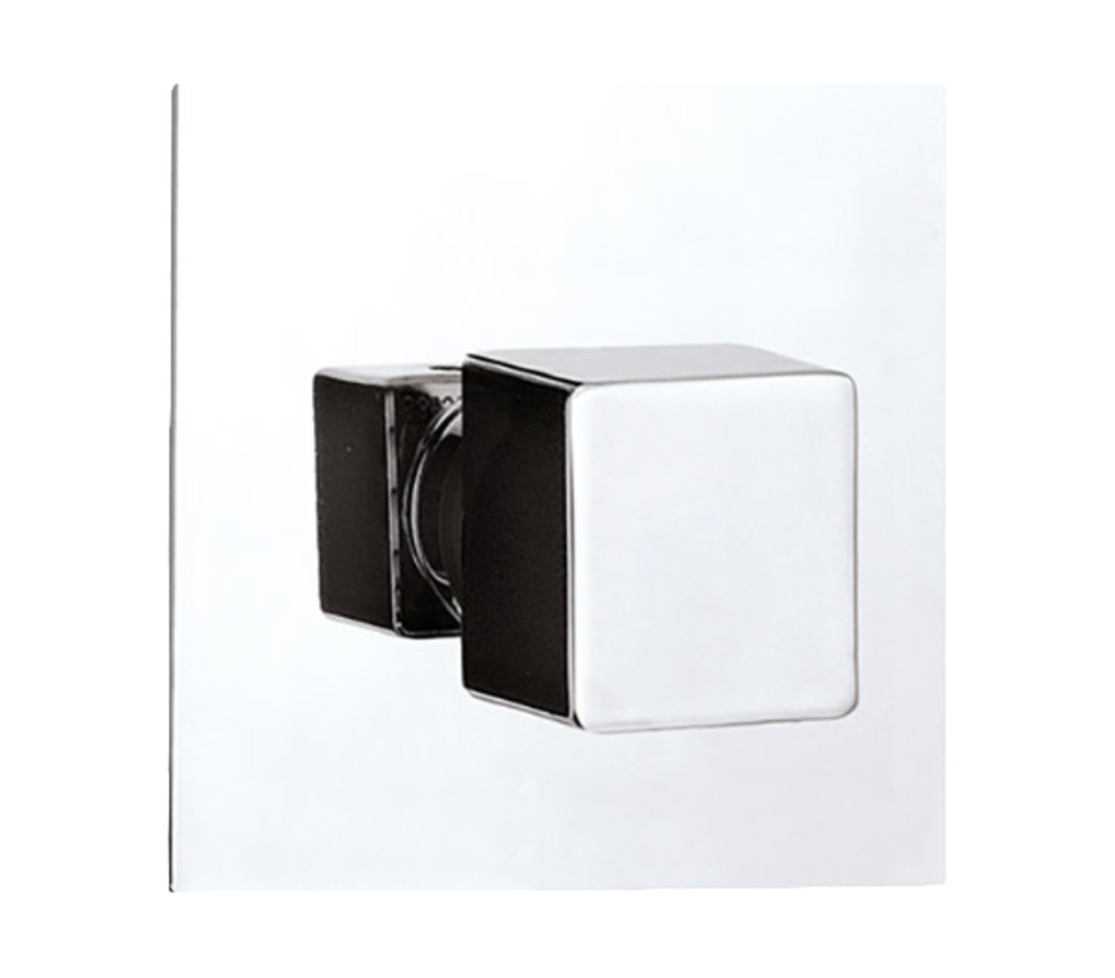 Remer Qubika Переключатель потоков на 3 выхода, с внутренней частью, цвет: cromo Q93DEV3