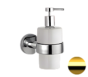 Remer Guest Дозатор для жидкого мыла, подвесной, керамическая колба, цвет: oro lucido GS13DO
