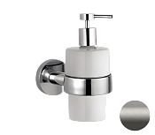 Remer Guest Дозатор для жидкого мыла, подвесной, керамическая колба, цвет: nichel spazzolato opaco GS13NPO