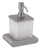 Remer Lounge Дозатор, подвесной, стеклянная колба, цвет: nichel spazzolato opaco LN13NPO