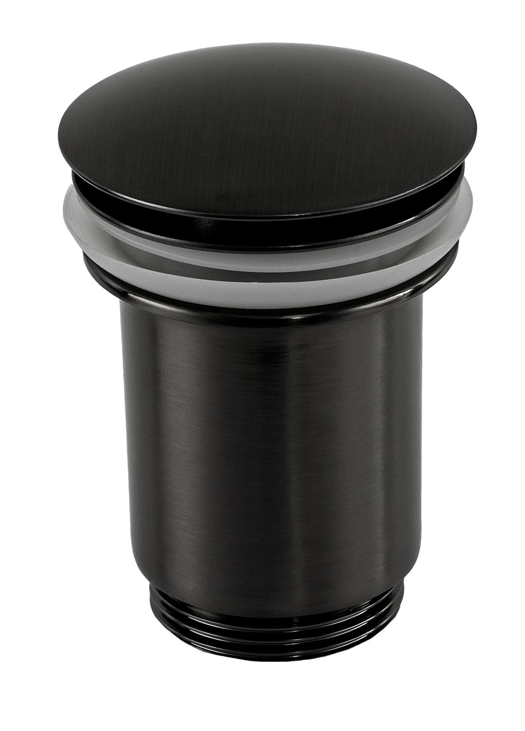 Remer Донный клапан click-clack без перелива, цвет: cromo nero spazzolato 904CC114CFP