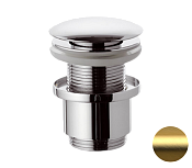 Remer Донный клапан click-clack без перелива, цвет: oro spazzolato 904CC2114BG