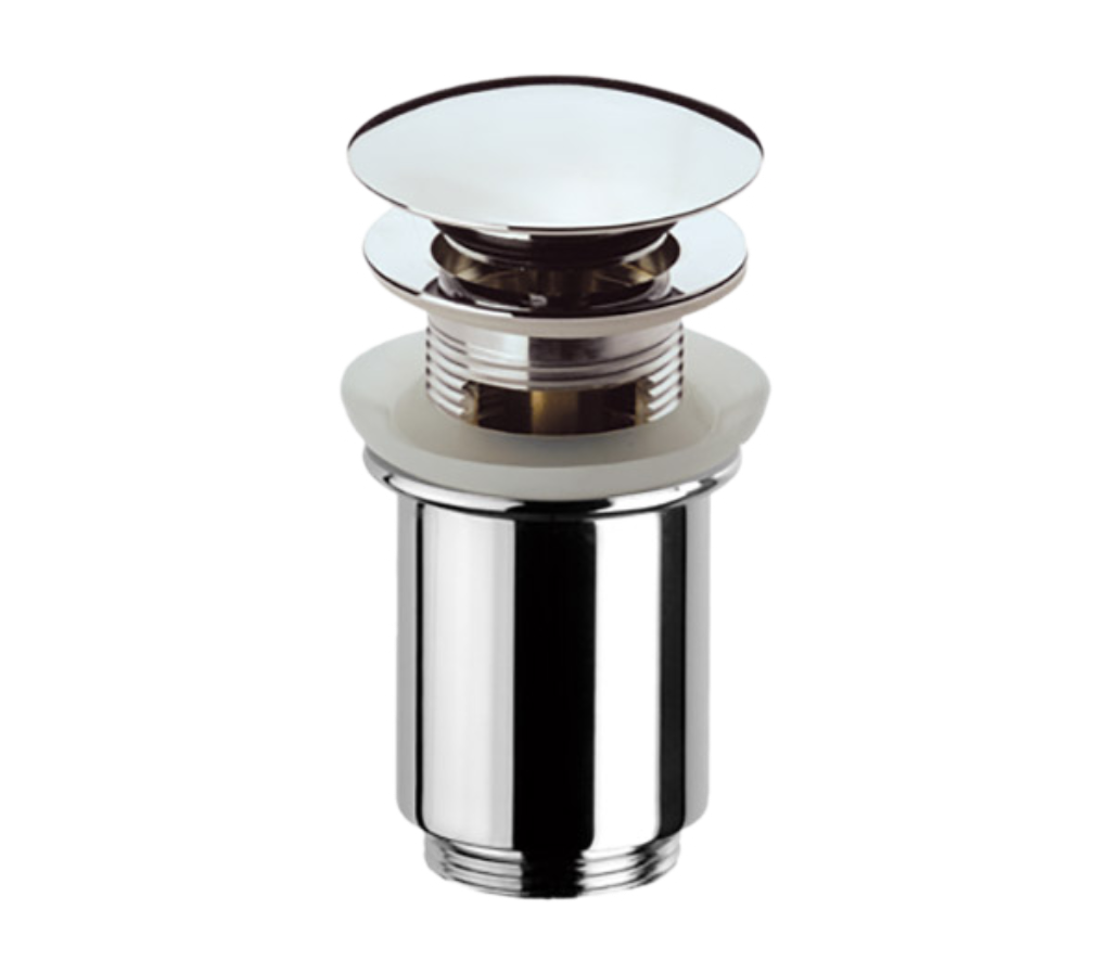 Remer Донный клапан click-clack с переливом, цвет: cromo 905CC114