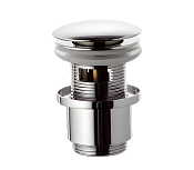 Remer Донный клапан click-clack с переливом, цвет: cromo 905CC2114