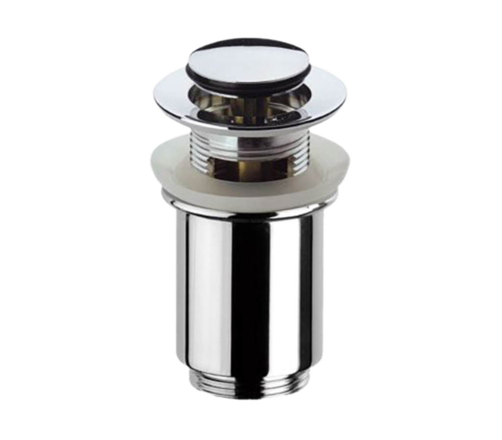 Remer Донный клапан click-clack с переливом, цвет: cromo 906CC114