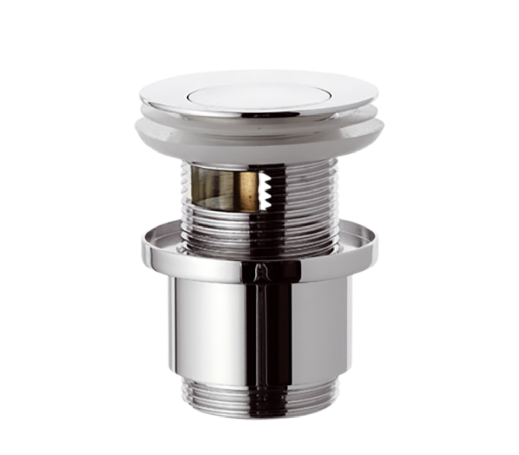 Remer Донный клапан click-clack с переливом, цвет: cromo 906CC2114