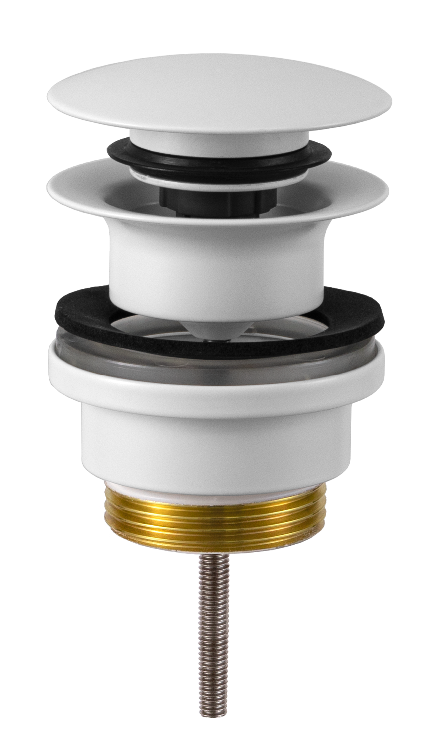 Remer Донный клапан click-clack универсальный, цвет: bianco opaco 905CCR114BO