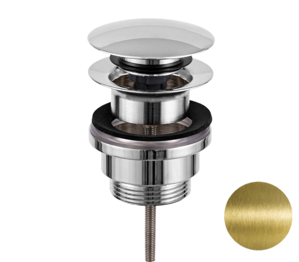 Remer Донный клапан click-clack универсальный, цвет: vecchio ottone 905CCR114VO