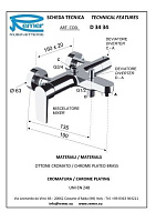 Remer Dream Душевая стойка: смеситель, верхний душ 25 см, лейка, штанга 161 см, шланг, цвет: cromo D34AUFD25
