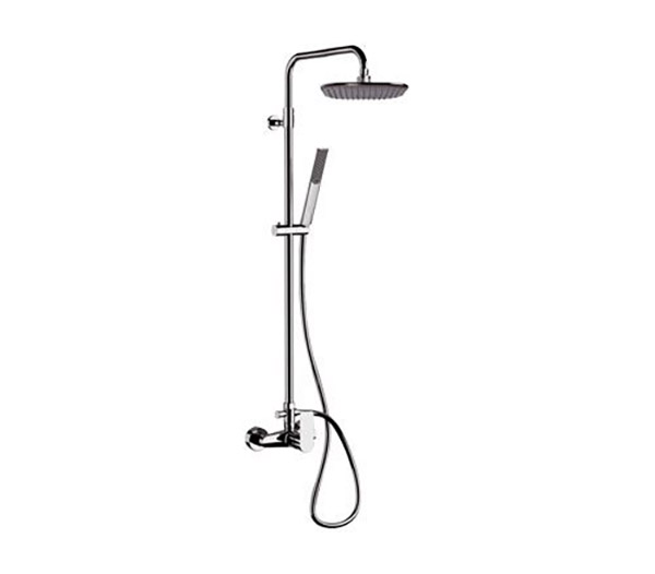 Remer Infinity Душевая стойка: смеситель, верхний душ 20 см, лейка, штанга 167 см, цвет: cromo I37A7RV54Qi