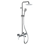 Remer Energy Душевая стойка: смеситель, верхний душ 25 см, лейка, штанга 161 см, шланг, цвет: cromo EY34A8MPUFM25G
