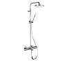 Remer Elegance Душевая стойка: термостат, верхний душ 20 см, лейка, штанга 161 см, цвет: cromo EQ34A7MDMD20
