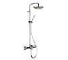 Remer Elegance Душевая стойка: термостат, верхний душ 20 см, лейка, штанга 161 см, цвет: cromo EQ34A7SDSD20
