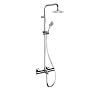 Remer Elegance Душевая стойка: термостат, верхний душ 25 см, лейка, штанга 161 см, цвет: cromo EQ34A8MPUFM25