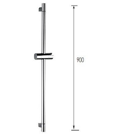 Remer Душевая штанга 90 см, цвет: cromo 319R