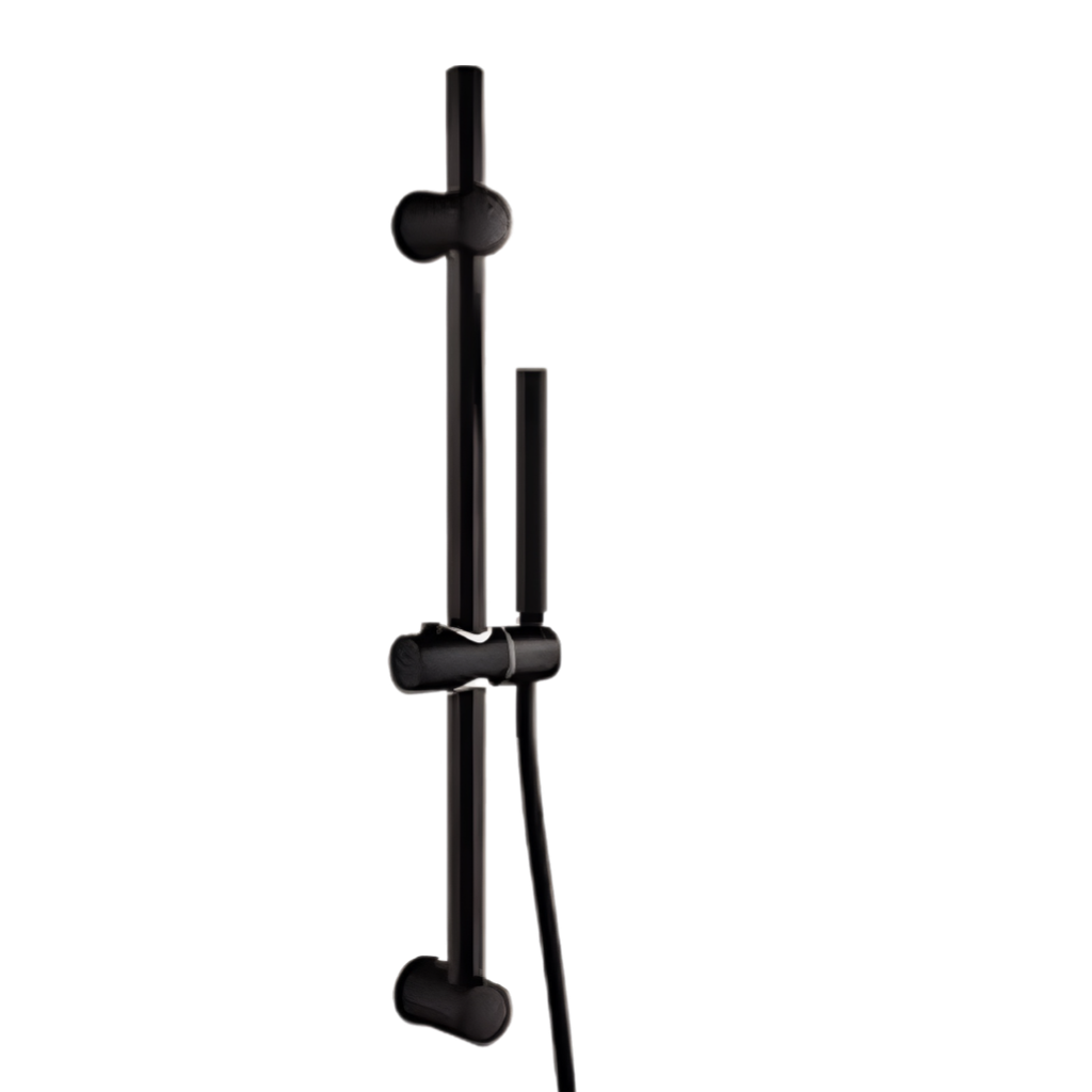 Remer Душевой гарнитур: ручной душ-"палочка", штанга 70 см, шланг 150 см, цвет: nero opaco 317ID7MDNO