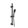 Remer Душевой гарнитур: ручной душ 3 вида струи, штанга 70 см, шланг 150 см, цвет: nero opaco 317ID8CPNO