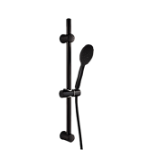 Remer Душевой гарнитур: ручной душ 3 вида струи, штанга 70 см, шланг 150 см, цвет: nero opaco 317ID8MPNO