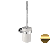 Remer Guest Ершик для унитаза подвесной, с керамической колбой, цвет: oro spazzolato GS66BG