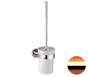 Remer Guest Ершик для унитаза подвесной, с керамической колбой, цвет: rame lucido GS66RL