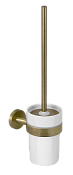 Remer Guest Ершик для унитаза подвесной, с керамической колбой, цвет: vecchio ottone GS66VO