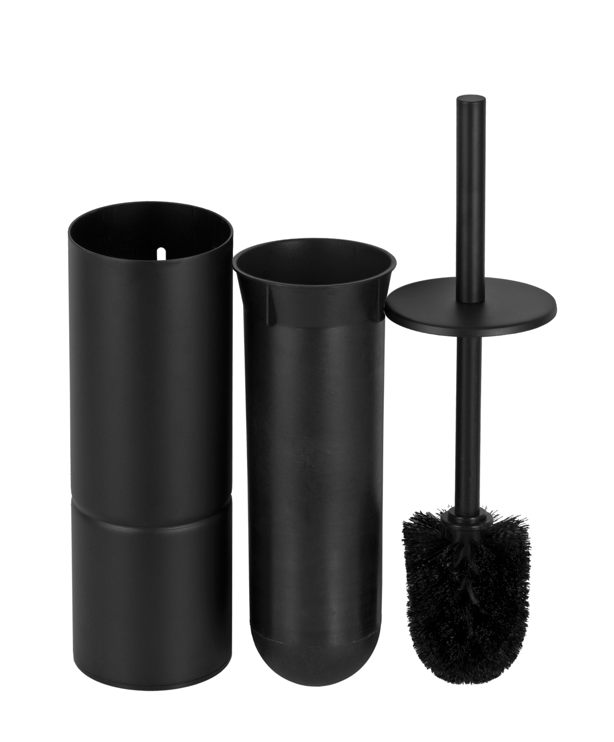 Remer Ершик для унитаза подвесной/напольный, с латунной колбой, цвет: nero opaco RB465NO