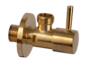 Remer Запорный вентиль 1/2*1/2, цвет: oro spazzolato 128L1212BG