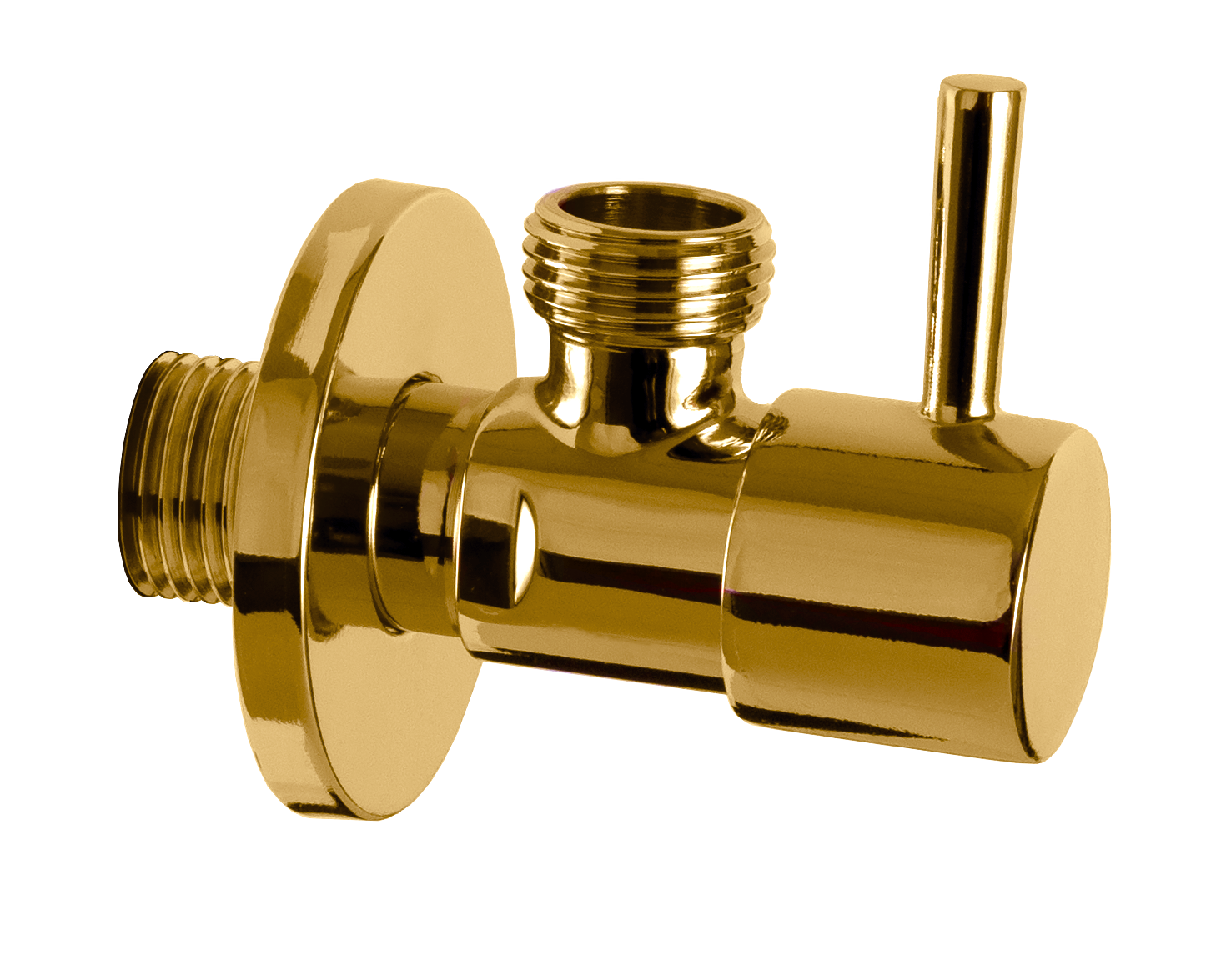 Remer Запорный вентиль 1/2*1/2, цвет: oro lucido 128L1212DO