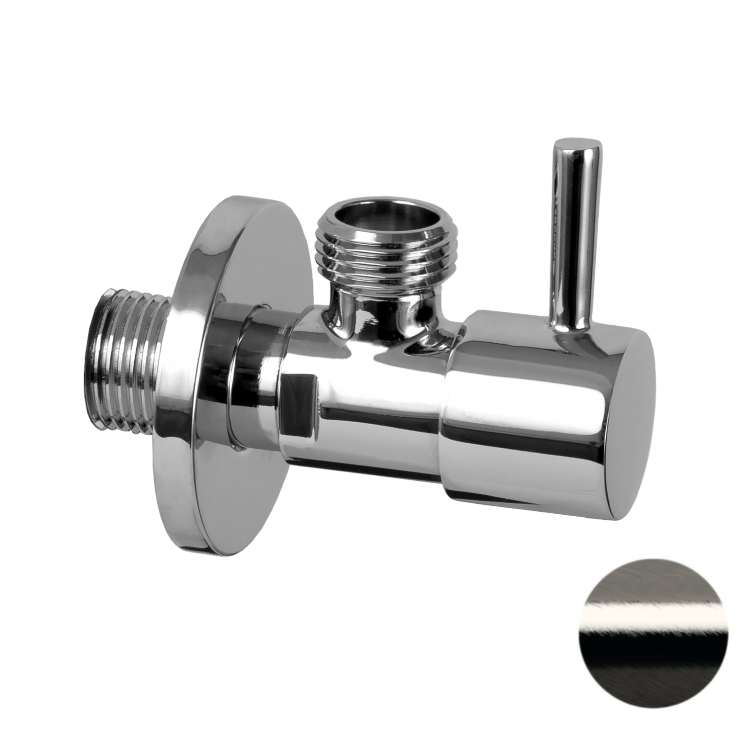 Remer Запорный вентиль 1/2*1/2, цвет: nichel spazzolato 128L1212NP