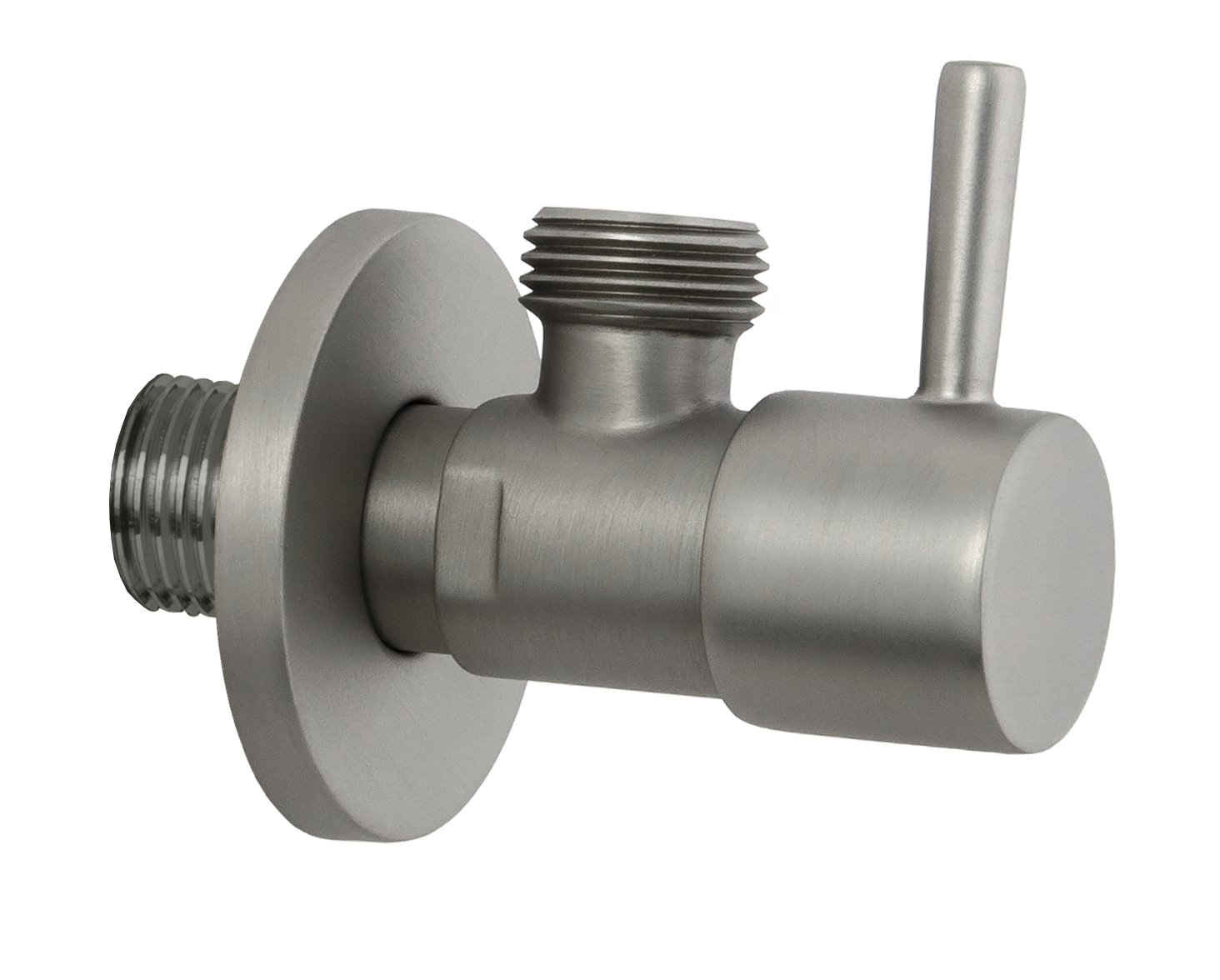 Remer Запорный вентиль 1/2*1/2, цвет: nichel spazzolato opaco 128L1212NPO