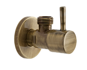 Remer Запорный вентиль 1/2*1/2, цвет: vecchio ottone 128L1212VO