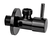 Remer Запорный вентиль 1/2*1/2, цвет: cromo nero spazzolato 128L1212CFP