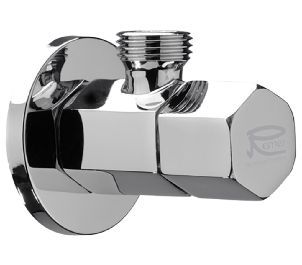 Remer Запорный вентиль 1/2*3/8, цвет: cromo 128E1210