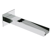 Remer Qubika Cascata Излив настенный каскадный 18,3 см, цвет: cromo 91QC