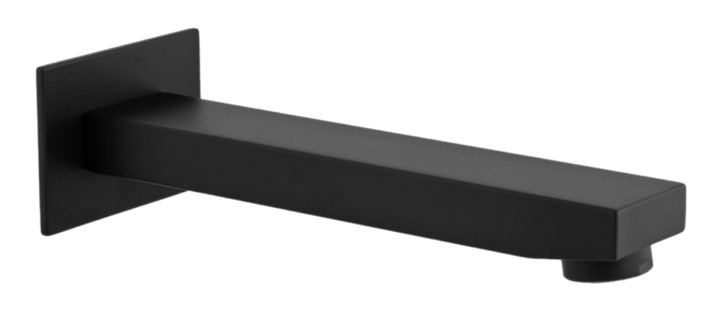 Remer Qubika Излив настенный 18 см, цвет: nero opaco 91QNO