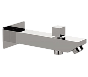 Remer Qubika Излив настенный 17 см с дивертором, цвет: cromo 91QD