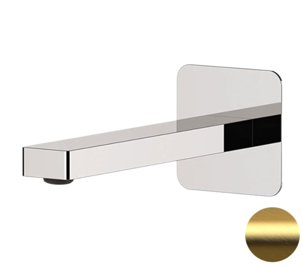 Remer Slash & Dot Излив настенный 18,5 см, цвет: oro spazzolato 91SLBG