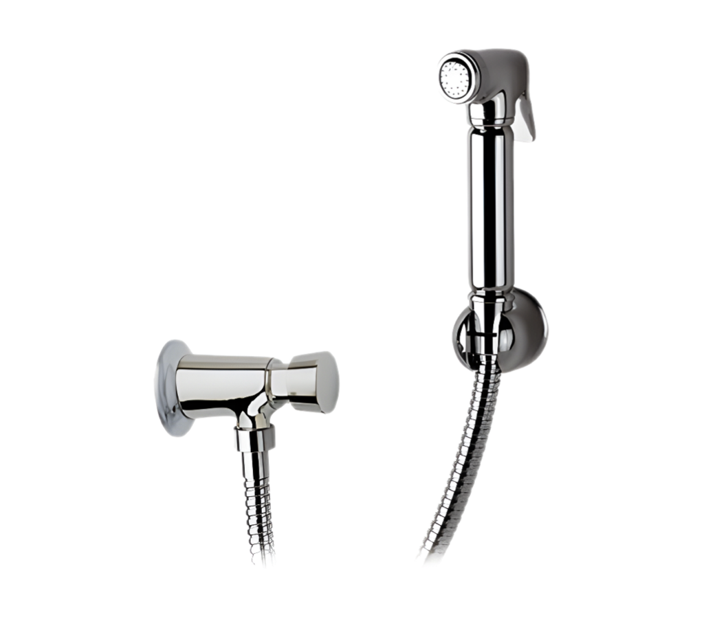 Remer Tempor Гигиенический душ с порционным краном, держатель, шланг 120 см, цвет: cromo 332TEL