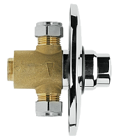 Remer Tempor Кран порционный для душа встраиваемый, с встраиваемой частью, цвет: cromo TE30