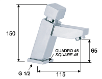 Remer Tempor Кран порционный для раковины, высота излива 6,5 см, цвет: cromo TE19
