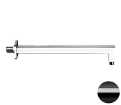 Remer Кронштейн настенный 30 см, цвет: cromo nero spazzolato 348S30CFP