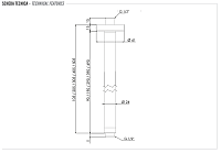 Remer Кронштейн потолочный 30,5 см, цвет: oro lucido 347N30DO