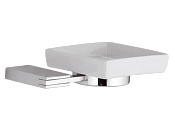 Remer Flat Мыльница с керамической чашей, подвесная, цвет: cromo FT10CR