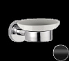Remer Guest Мыльница с керамической чашей, подвесная, цвет: nero opaco GS10NO