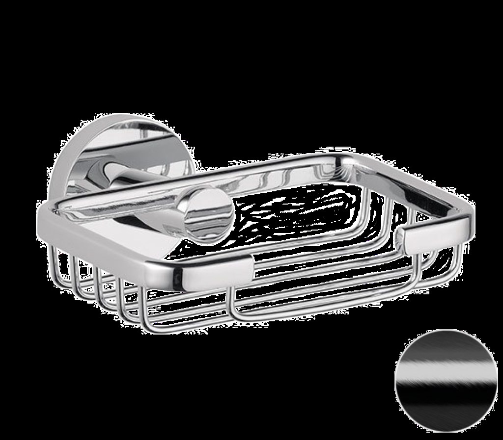 Remer Guest Мыльница-решетка, подвесная, цвет: cromo nero spazzolato GS11CFP