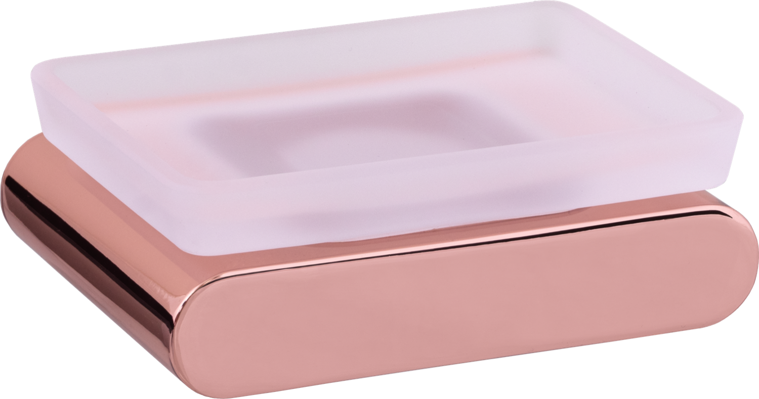 Remer Lounge Мыльница с чашей из матового стекла, подвесная, цвет: rame lucido LN10RL