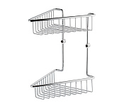 Remer Корзинка для душа двойная, цвет: cromo RB277CR