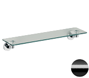 Remer Guest Полка стеклянная 53 см, цвет: cromo nero spazzolato GS20CFP