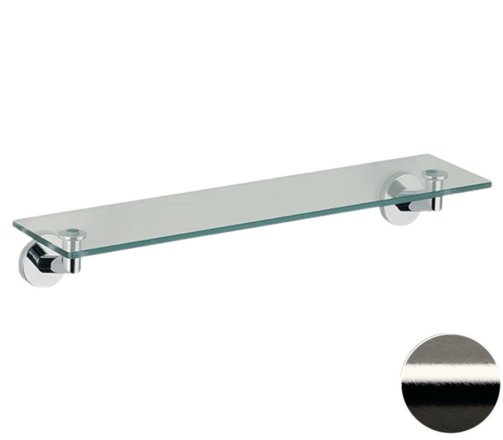 Remer Guest Полка стеклянная 53 см, цвет: nichel spazzolato GS20NP